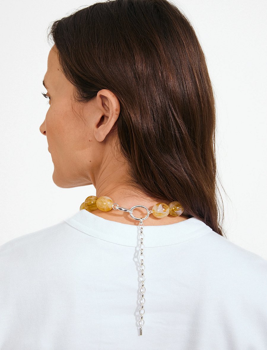 Pilgrim - STILL necklace silver-plated/yellow - statement-ketten - silver plated - 2