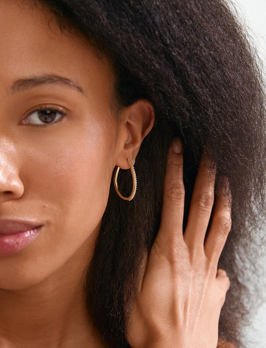Pilgrim - ROOT hoop earrings gold-plated - kreolen - gold plated - 2
