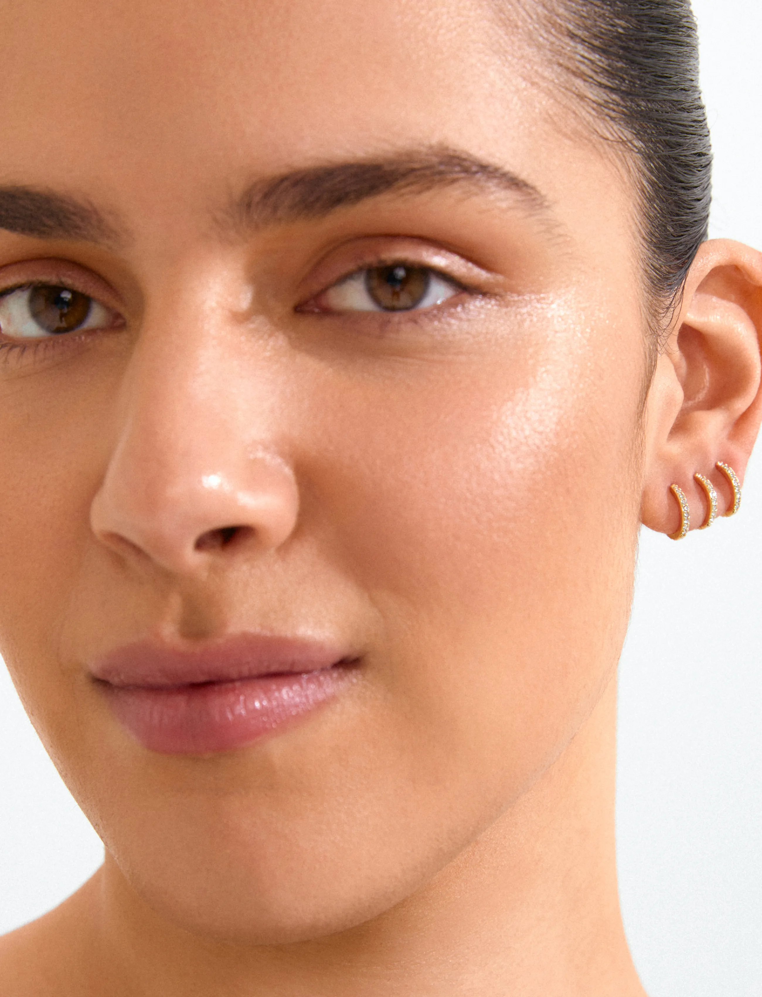Pilgrim - ROOT earrings 2-in-1 set, gold-plated - kreolen - gold plated - 0