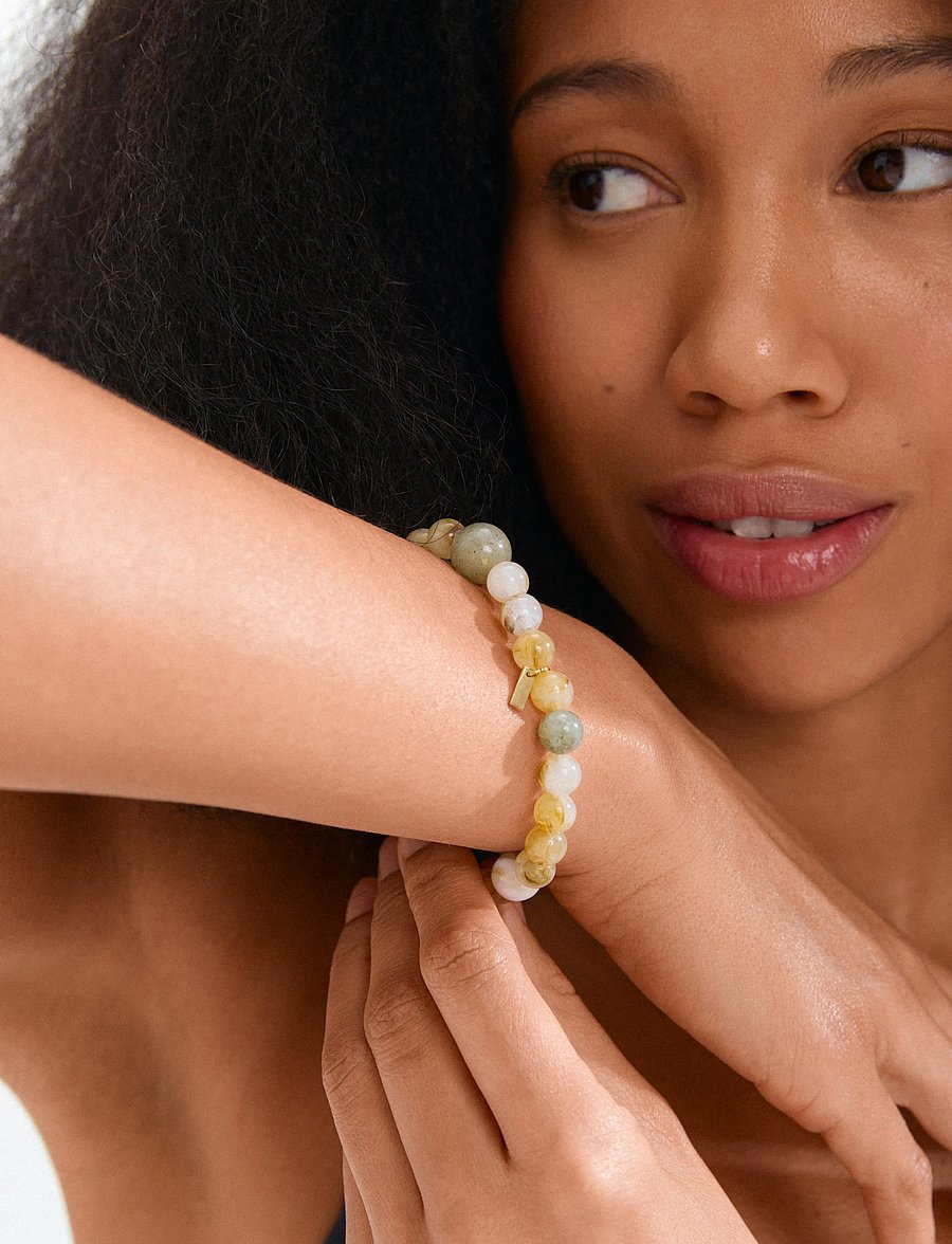 Pilgrim - ROOT bracelet gold-plated/multi - armbänder - gold plated - 3