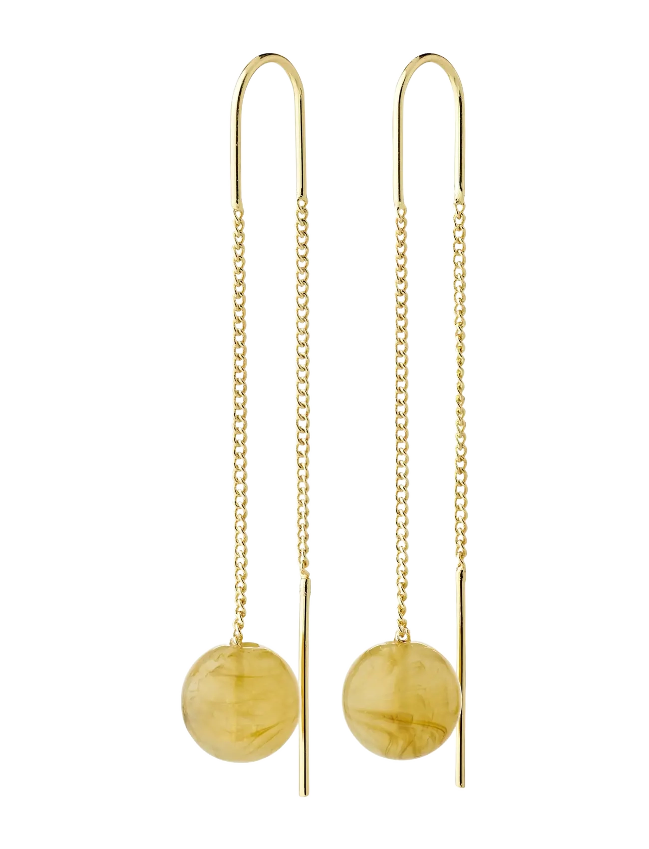 Pilgrim ROOT chain earrings gold-plated - Ohrringe - GOLD PLATED / gold