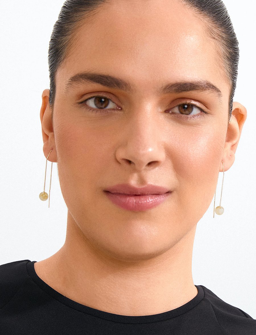 Pilgrim - ROOT chain earrings gold-plated - ohrhänger - gold plated - 0