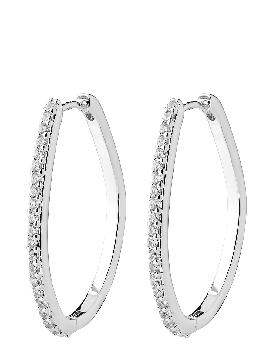 Pilgrim - ROOT hoop earrings silver-plated - kreolen - silver plated - 1