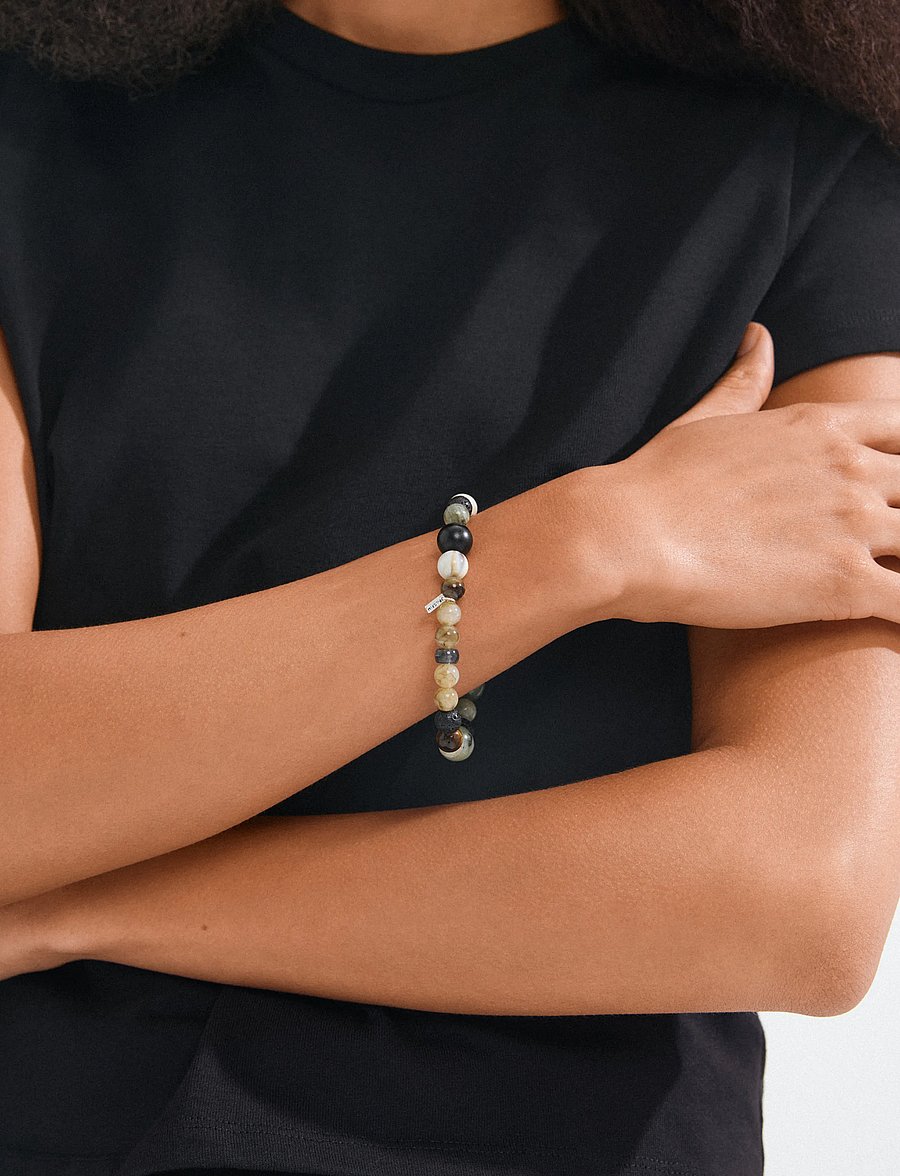Pilgrim - ROOT bracelet silver-plated/multi - armbänder - silver plated - 3