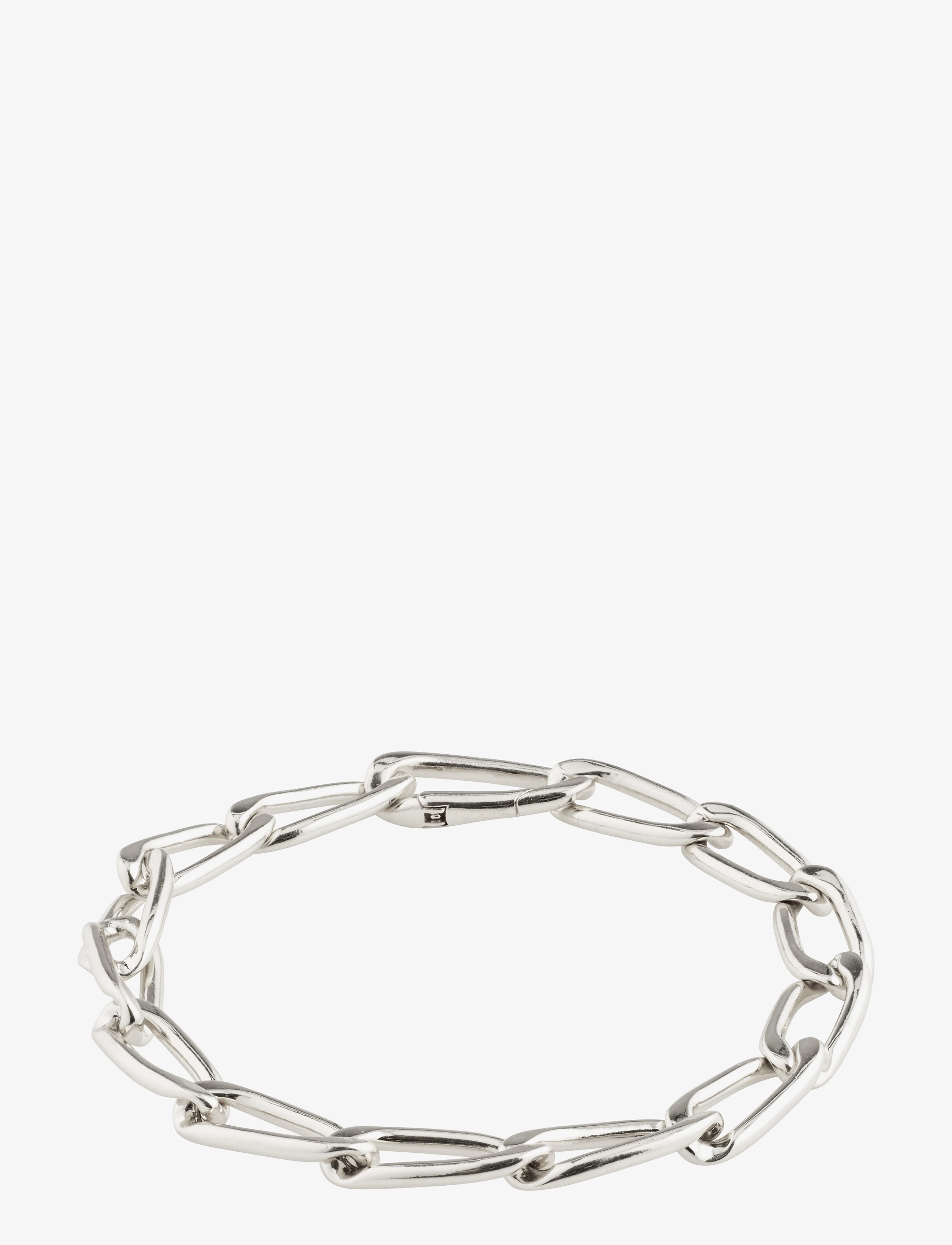 PRECIOUS open curb link bracelet - SILVER PLATED