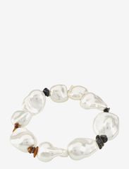 Pilgrim - RHYTHM pearl bracelet gold-plated - perlearmbånd - white - 0