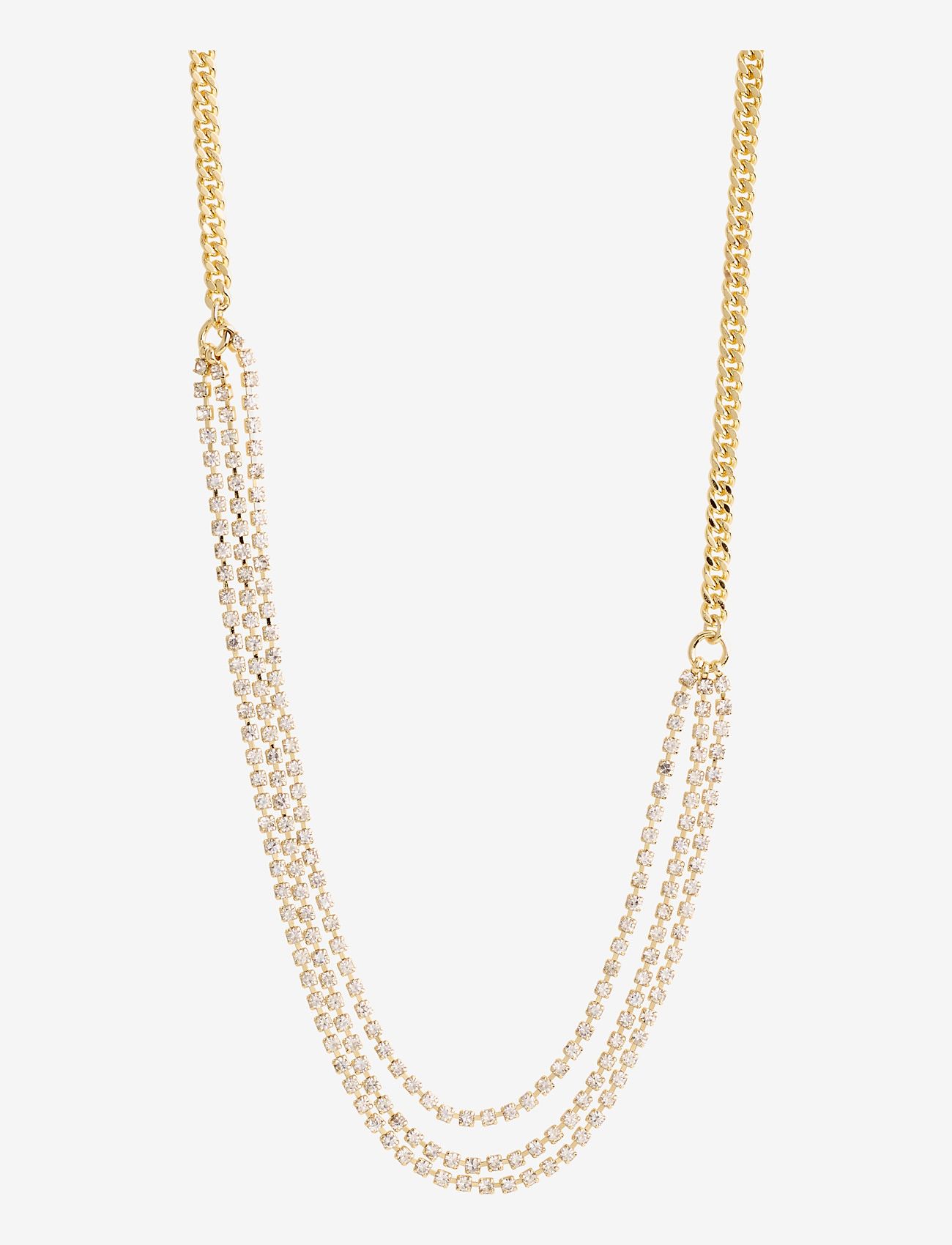 Pilgrim - BLINK crystal necklace gold-plated - halskedjor - gold plated - 0