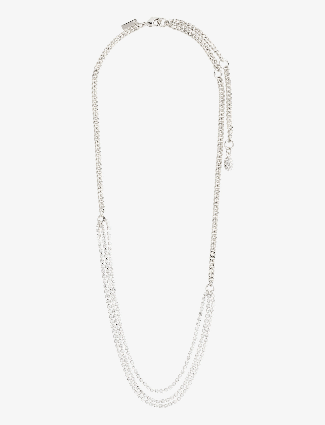 Pilgrim - BLINK crystal necklace - silver plated - 1