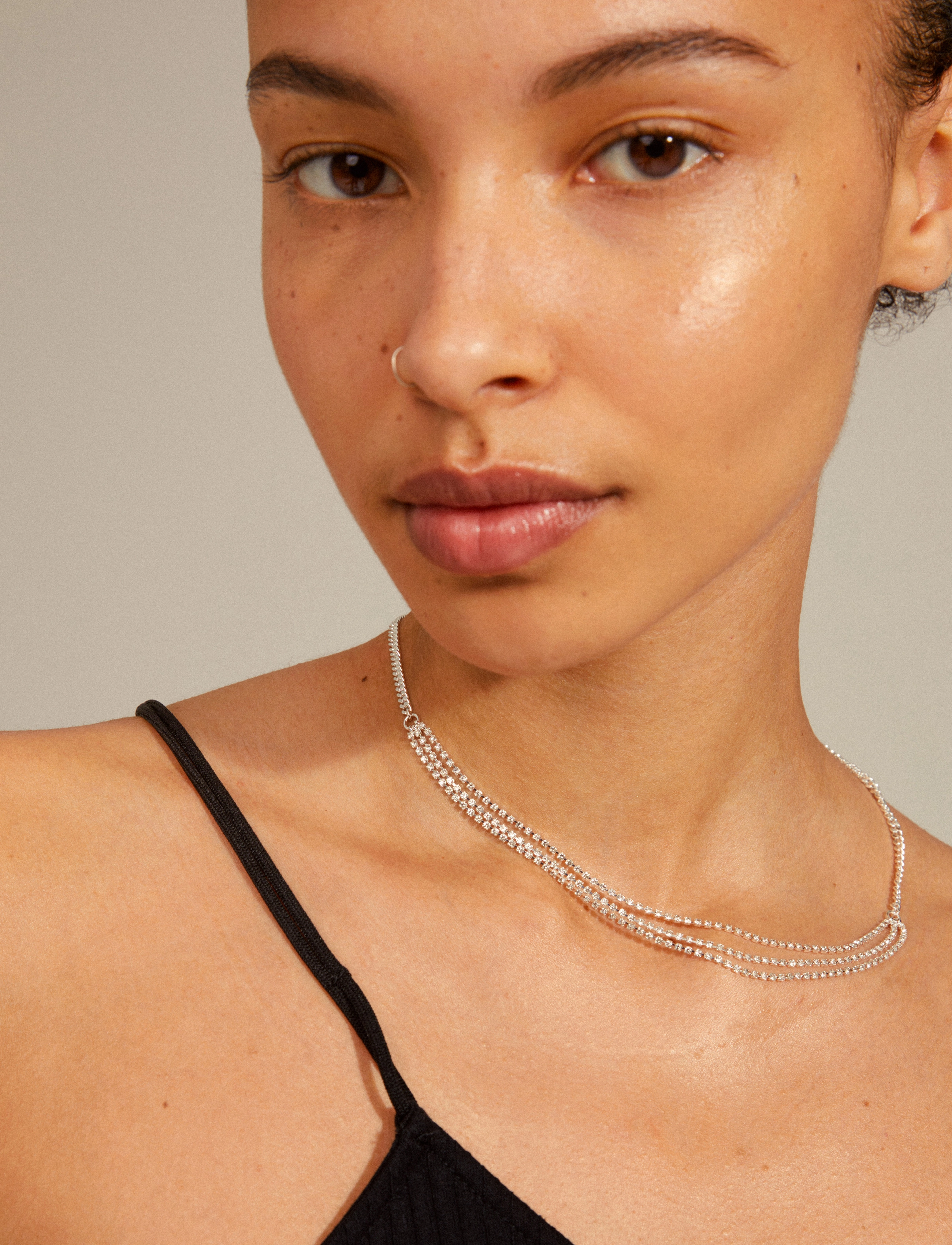 Pilgrim - BLINK crystal necklace - silver plated - 3