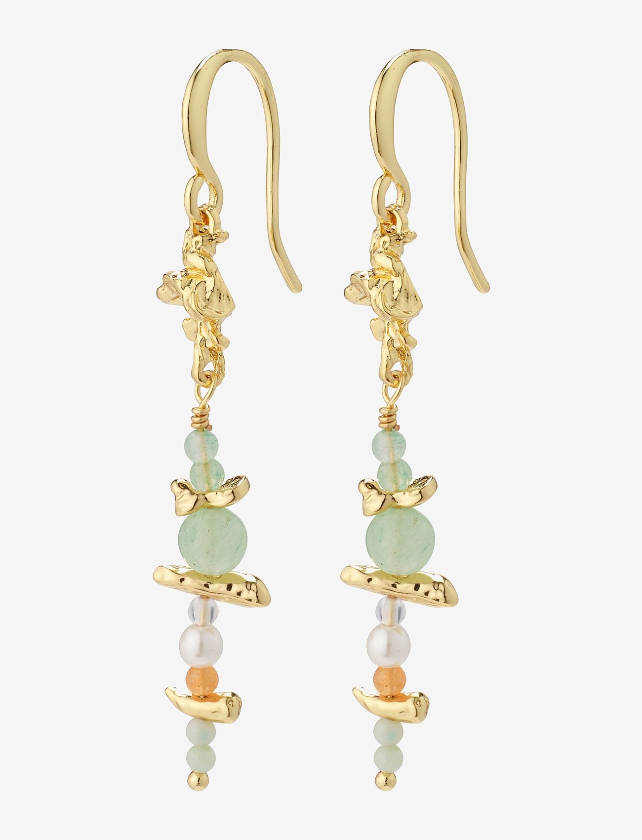 Pilgrim - CLOUD recycled earrings multicoloured/gold-plated - pendant earrings - gold plated - 0
