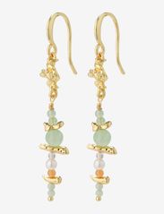 CLOUD recycled earrings multicoloured/gold-plated - GOLD PLATED