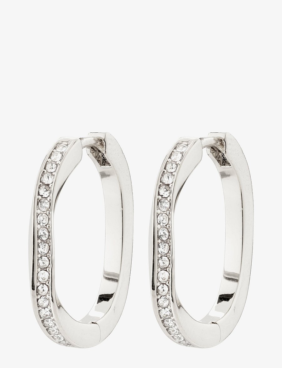 Pilgrim - TRUE hoop earrings silver-plated - silver plated - 2