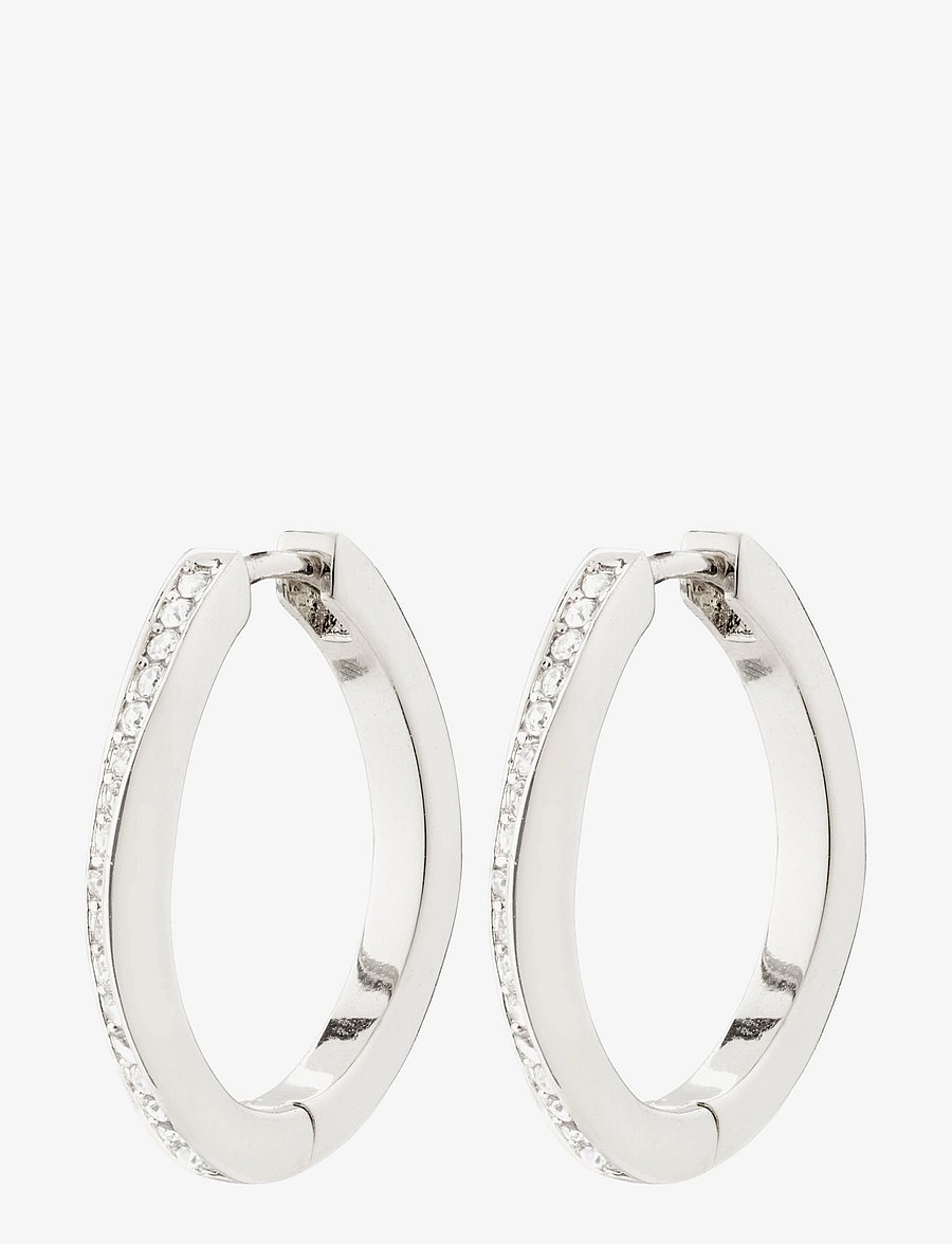 Pilgrim - TRUE hoop earrings silver-plated - silver plated - 3