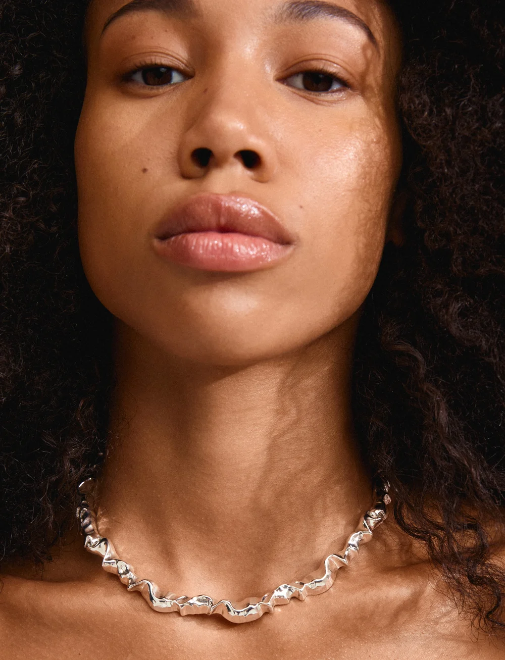 Pilgrim - SUNSET recycled necklace - statement halskæder - silver plated - 2