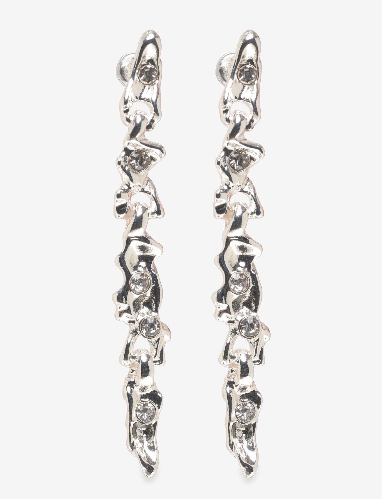 Pilgrim - SUNSET crystal earrings silver-plated - festtøj til outletpriser - silver plated - 0