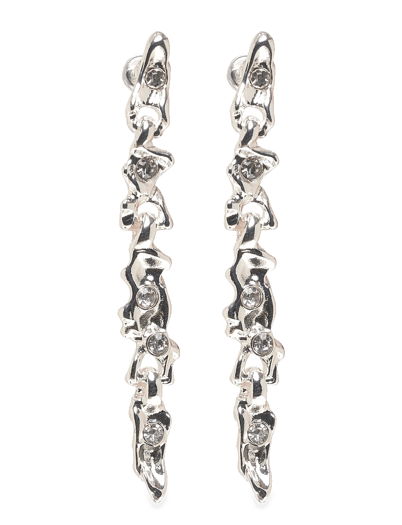 Pilgrim - SUNSET crystal earrings silver-plated - statement-ohrringe - silver plated - 0