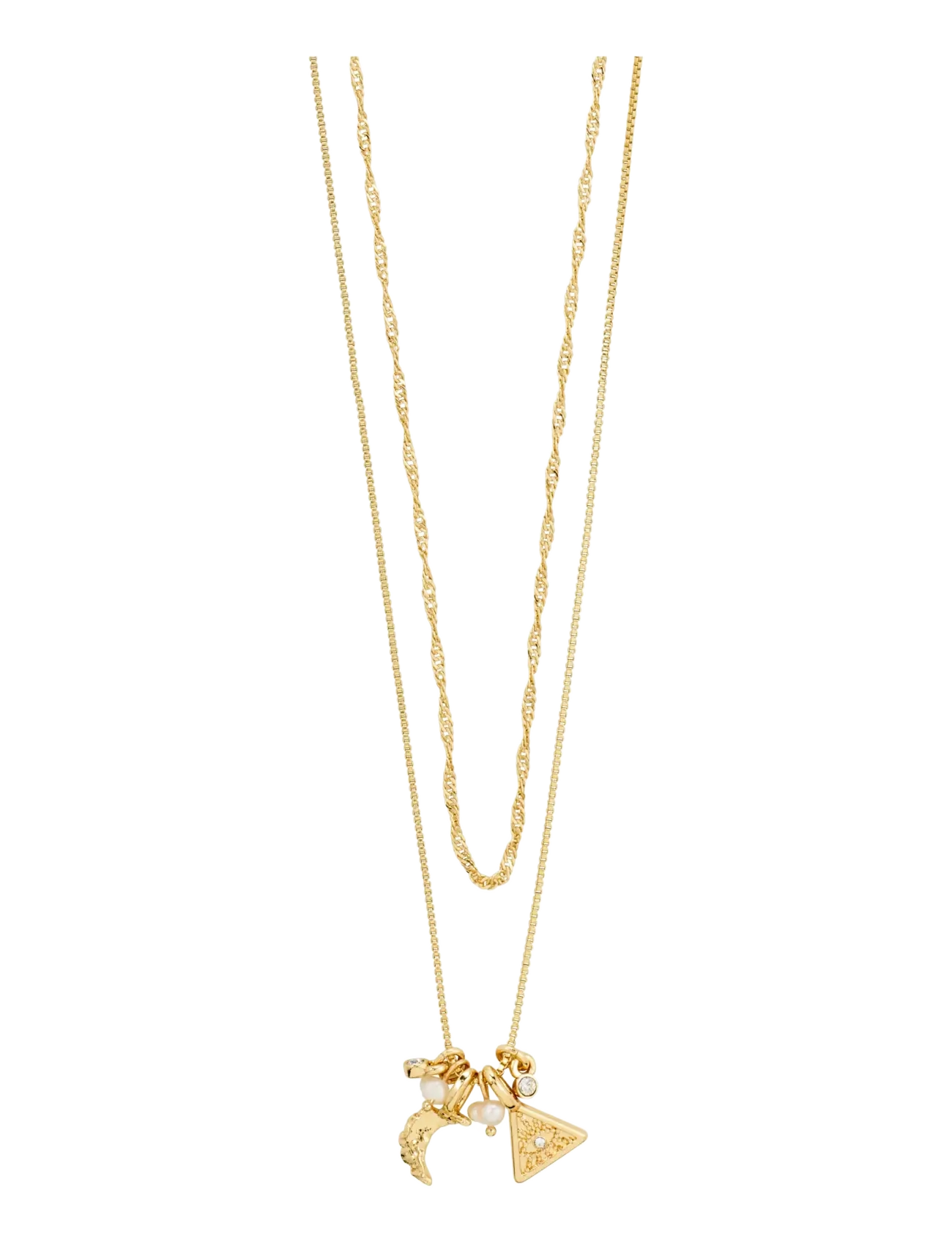 Pilgrim - BETWEEN necklace 2-in-1 gold-plated - gold plated - 1