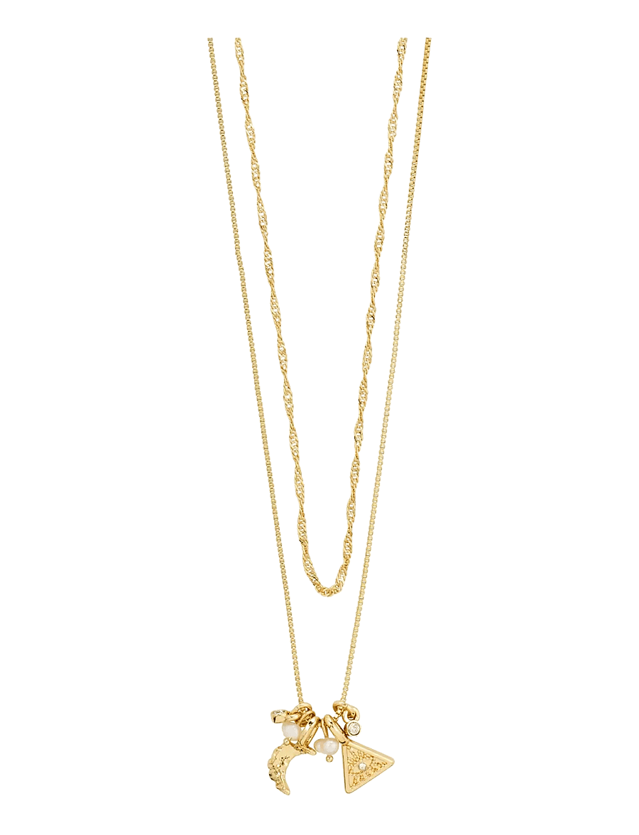 Pilgrim - BETWEEN necklace 2-in-1 gold-plated - perlenketten - gold plated - 1
