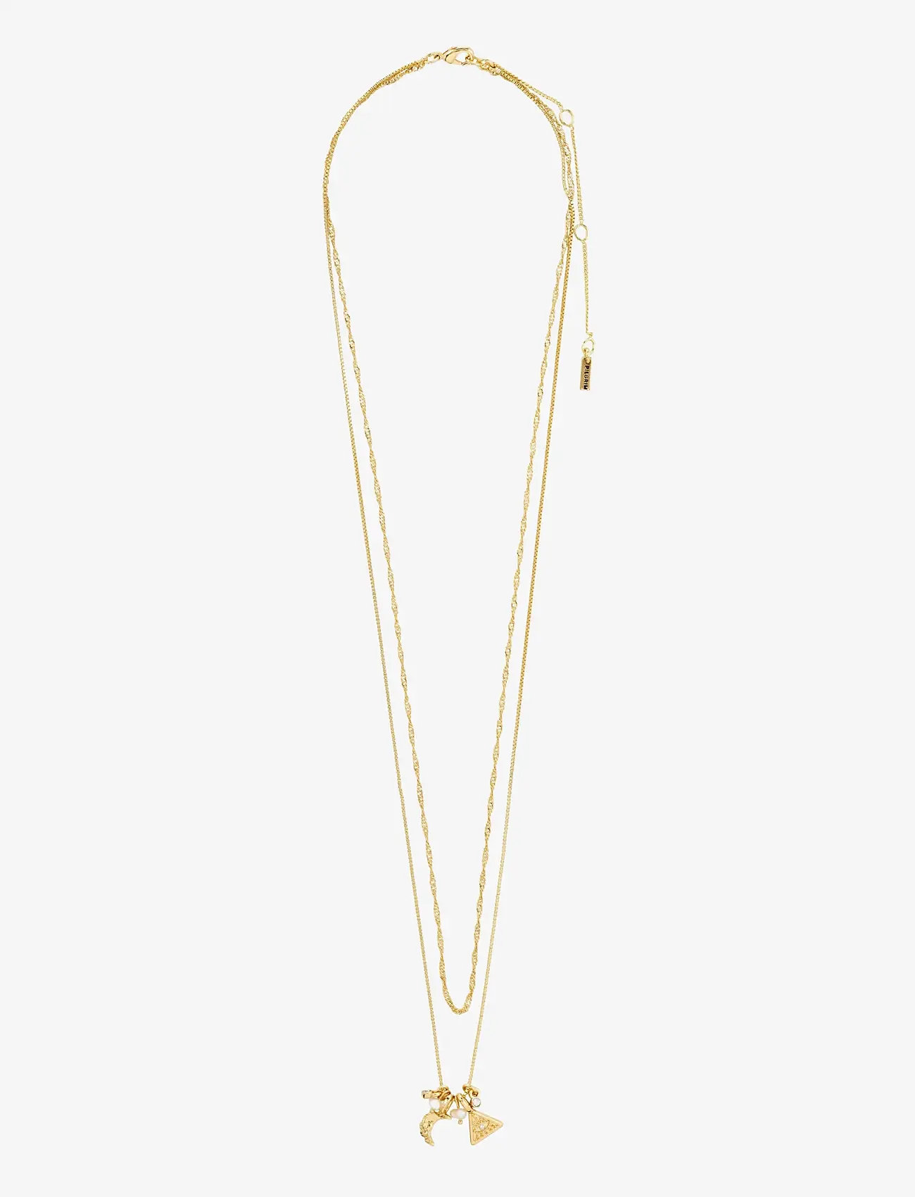 Pilgrim - BETWEEN necklace 2-in-1 gold-plated - perlekæder - gold plated - 2
