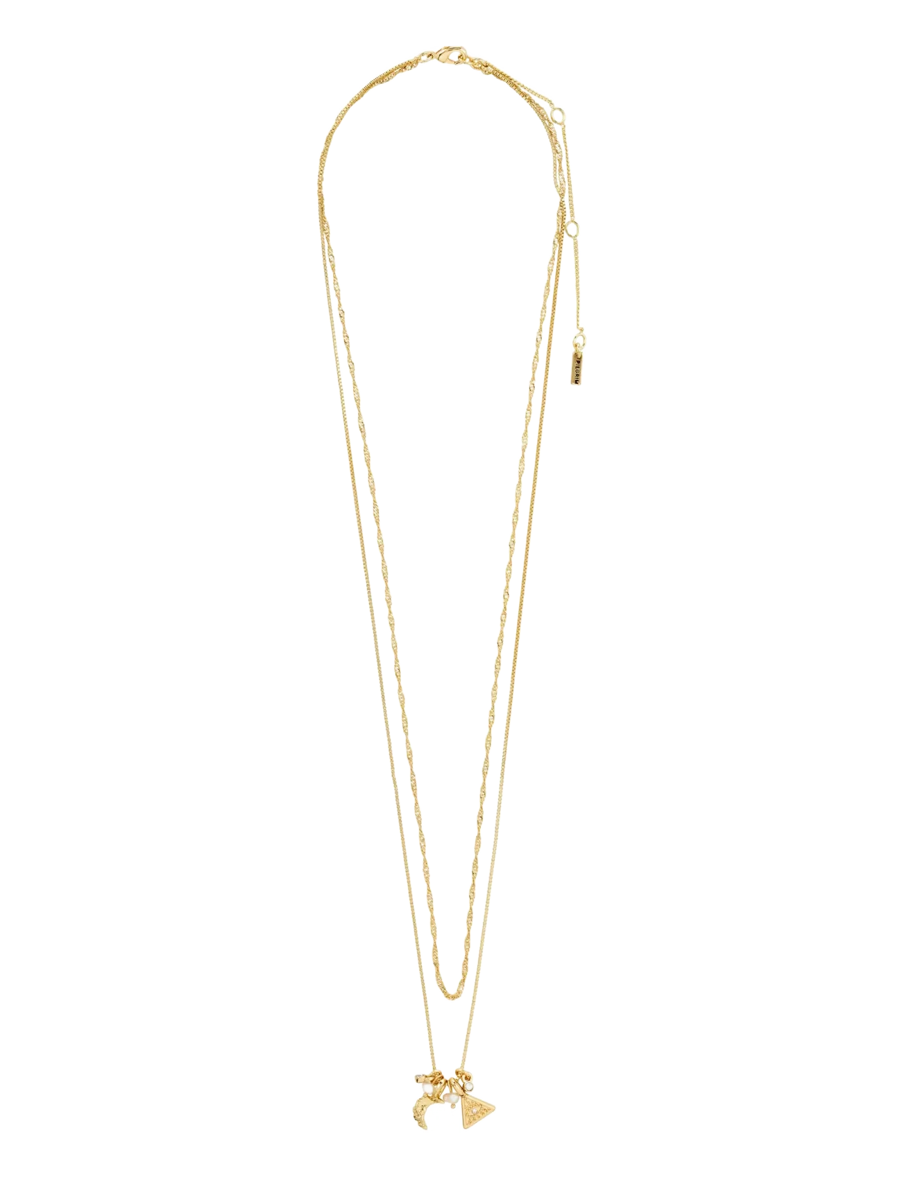 Pilgrim - BETWEEN necklace 2-in-1 gold-plated - gold plated - 2