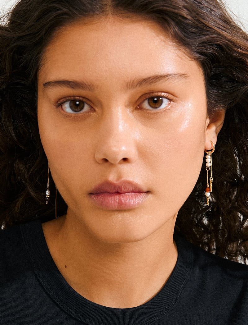 Pilgrim - BETWEEN chain earrings gold-plated - gold plated - 0