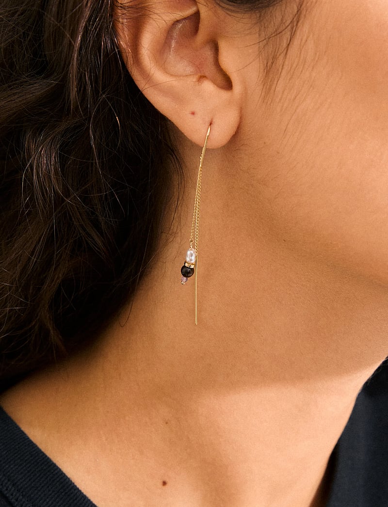 Pilgrim - BETWEEN chain earrings gold-plated - gold plated - 3