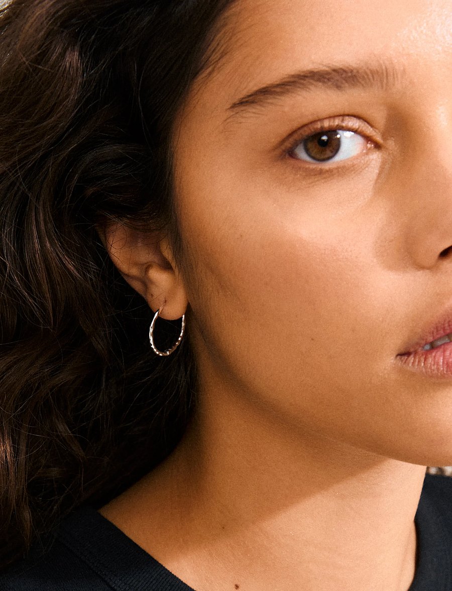 Pilgrim - BETWEEN hoops silver-plated - hoops kõrvarõngad - silver plated - 0