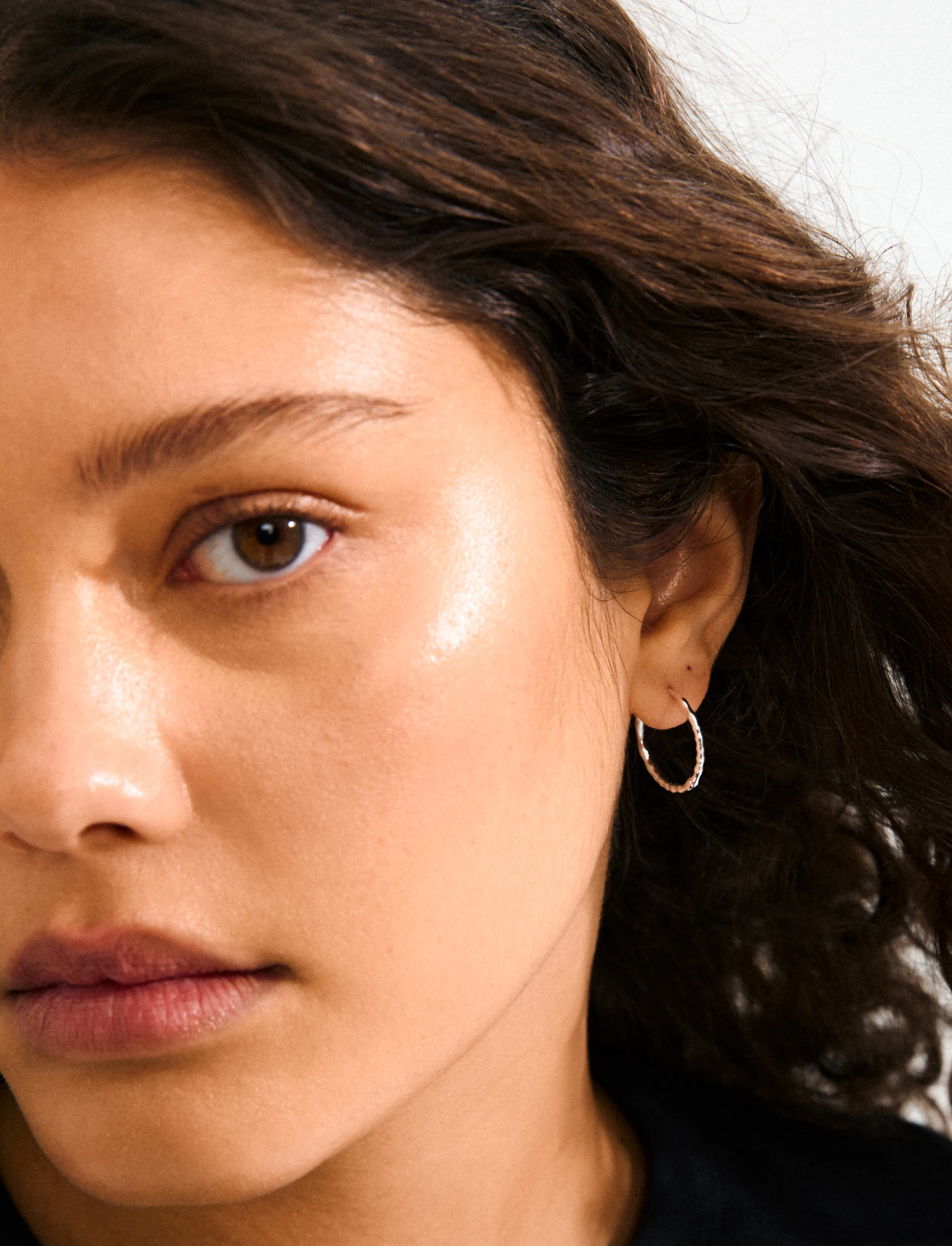 Pilgrim - BETWEEN hoops silver-plated - hoops kõrvarõngad - silver plated - 2