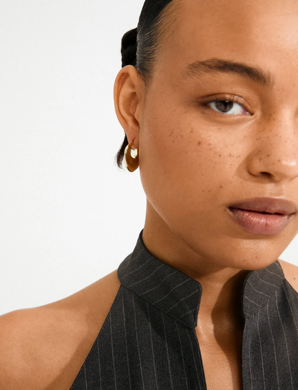 Pilgrim - SENSE hoop earrings gold-plated - cerceaux - gold plated - 0