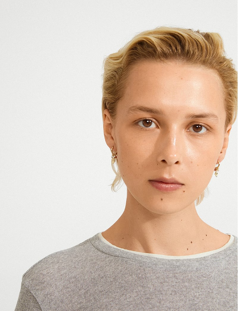 Pilgrim - SENSE earrings gold-plated/multi - creoler & hoops - gold plated - 0