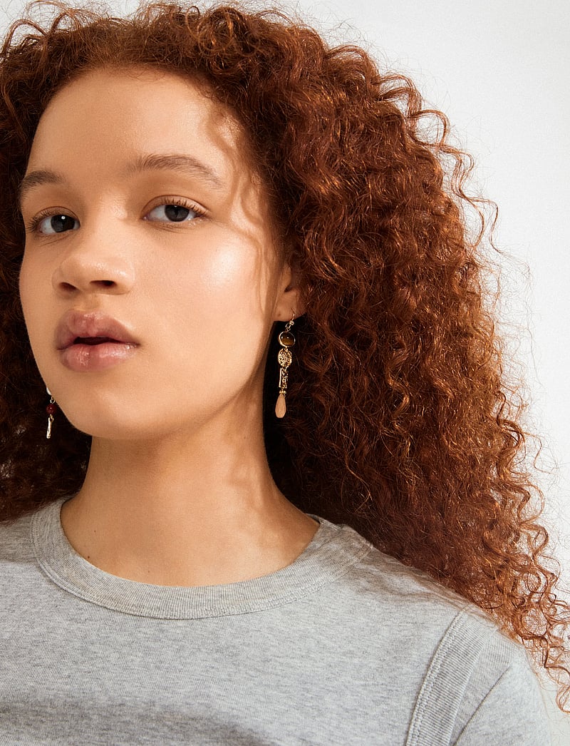 Pilgrim - SENSE earrings gold-plated/multi - kabamieji auskarai - gold plated - 3