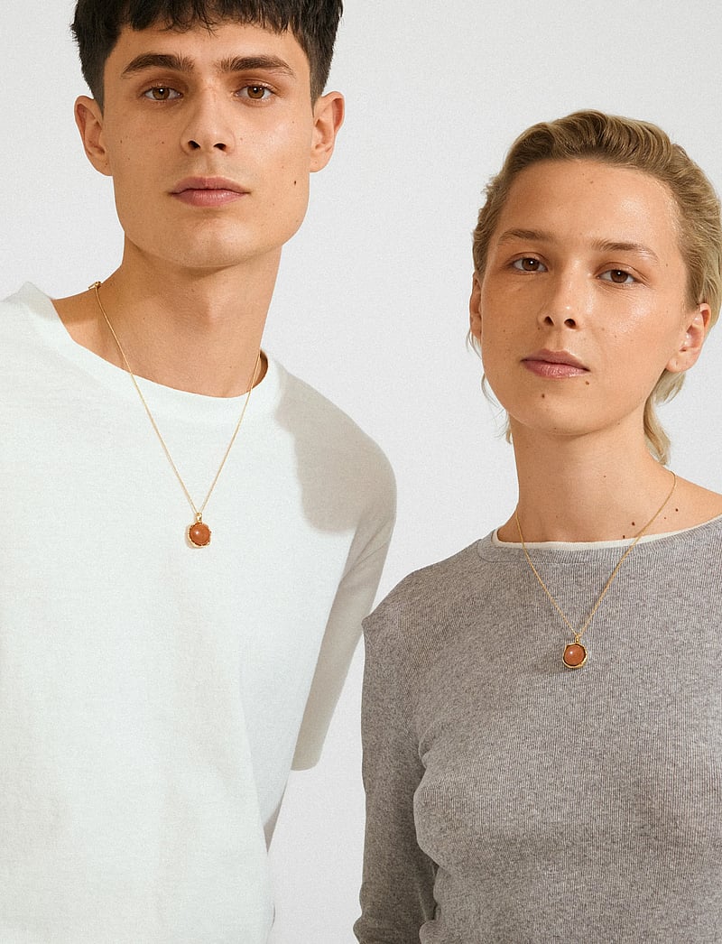 Pilgrim - SENSE necklace gold-plated/agate - halskæder med vedhæng - gold plated - 0