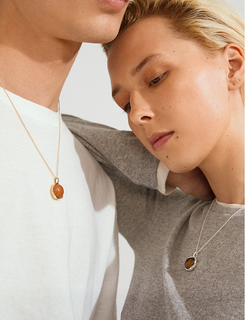 Pilgrim - SENSE necklace gold-plated/agate - halskæder med vedhæng - gold plated - 3