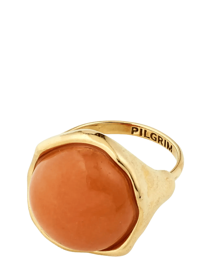 Pilgrim - SENSE ring gold-plated/agate - gold plated - 1