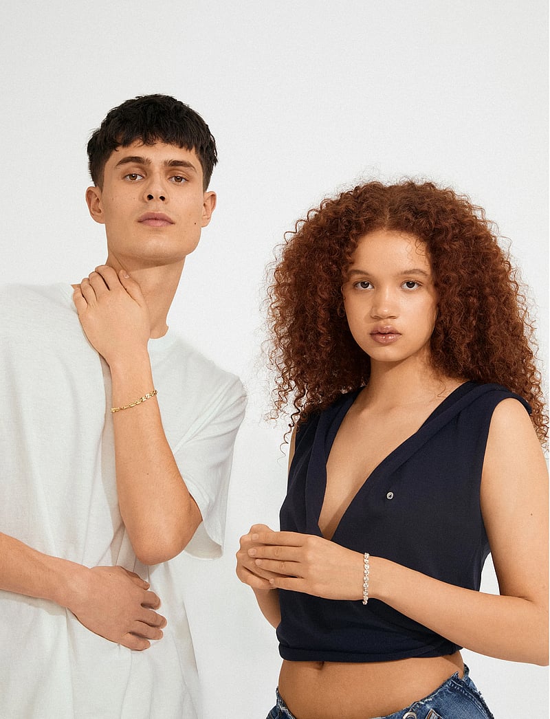 Pilgrim - SENSE bracelet silver-plated - grandininės apyrankės - silver plated - 0