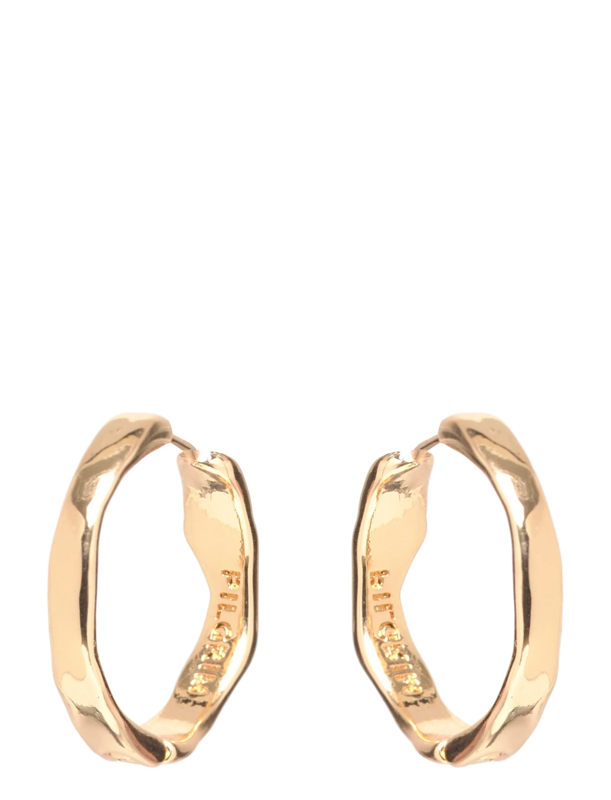 Pilgrim EMBER hoop earrings gold-plated - Danske brands - GOLD PLATED / gold