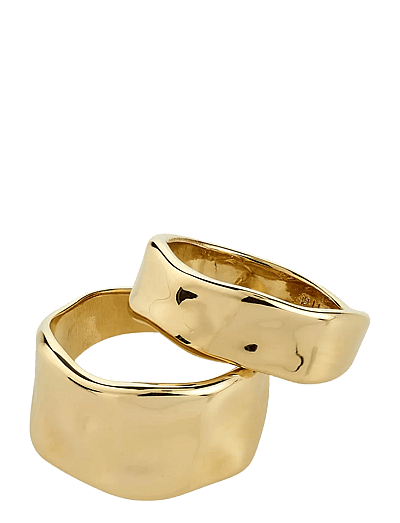 Ember Rings 2-In-1 Set, Gold-Plated - Ringe