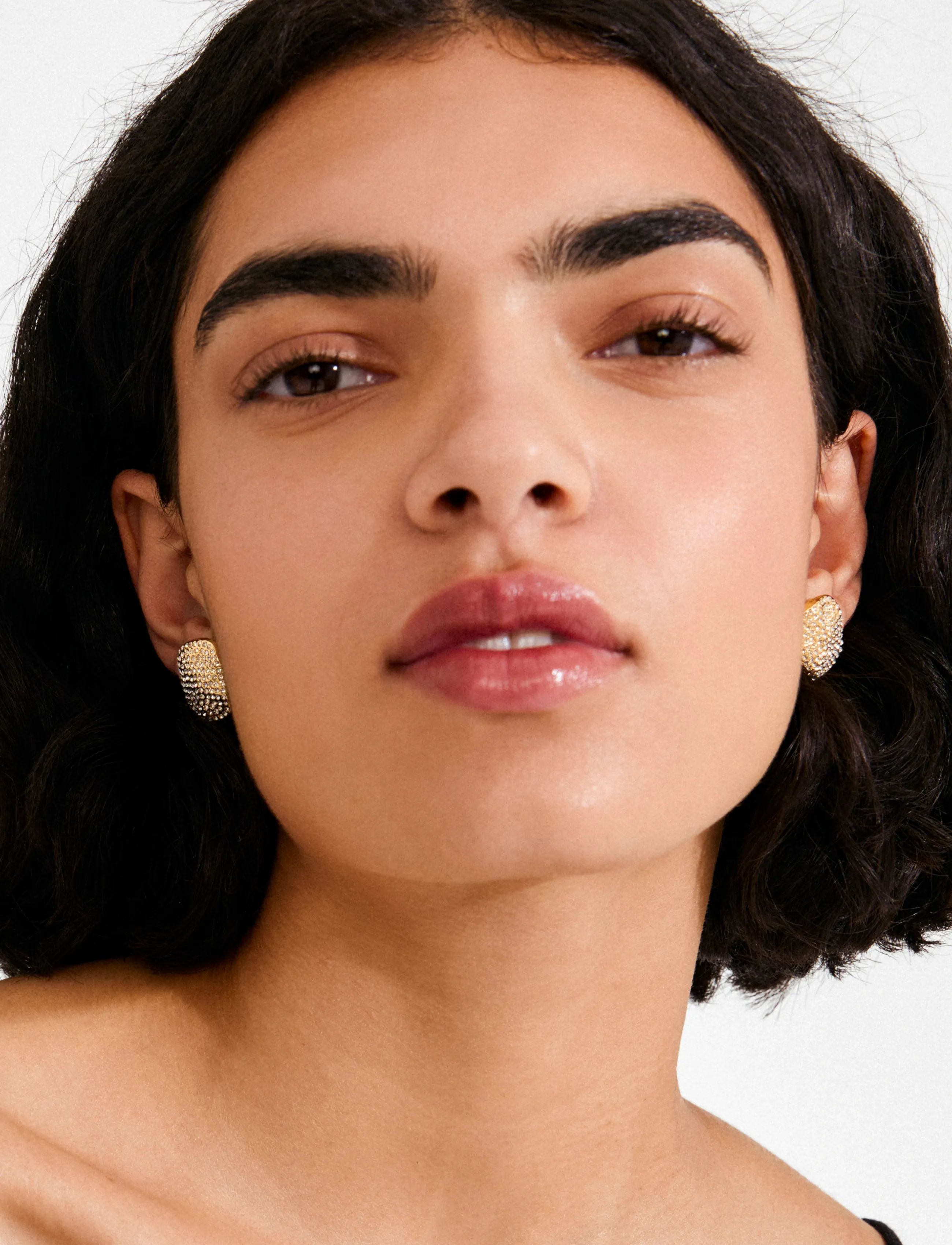 Pilgrim Ember Earrings Gold-Plated, Kvinder, Rhinestone Øreringe, Guld, Str: ONE SIZE