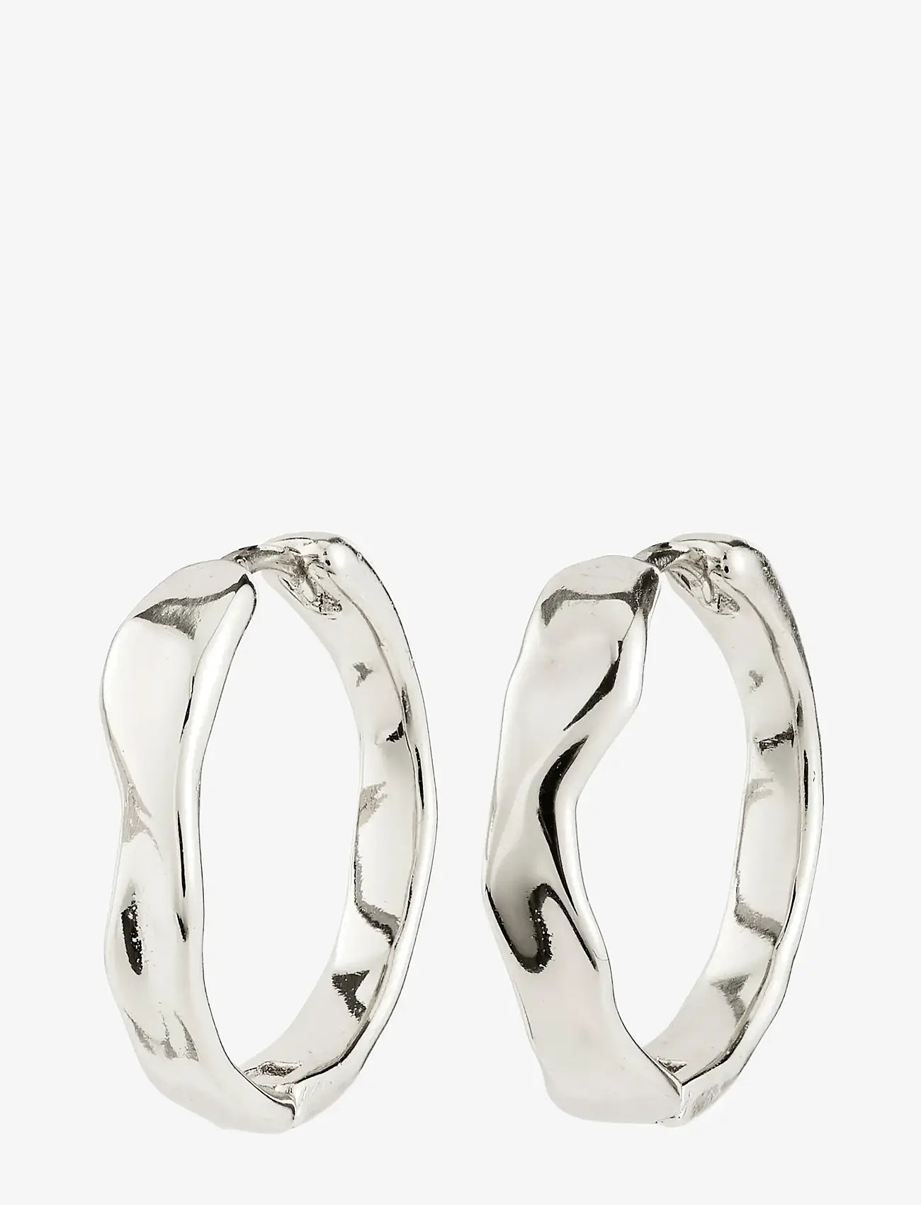 Pilgrim - EMBER hoop earrings silver-plated - hoops kõrvarõngad - silver plated - 1