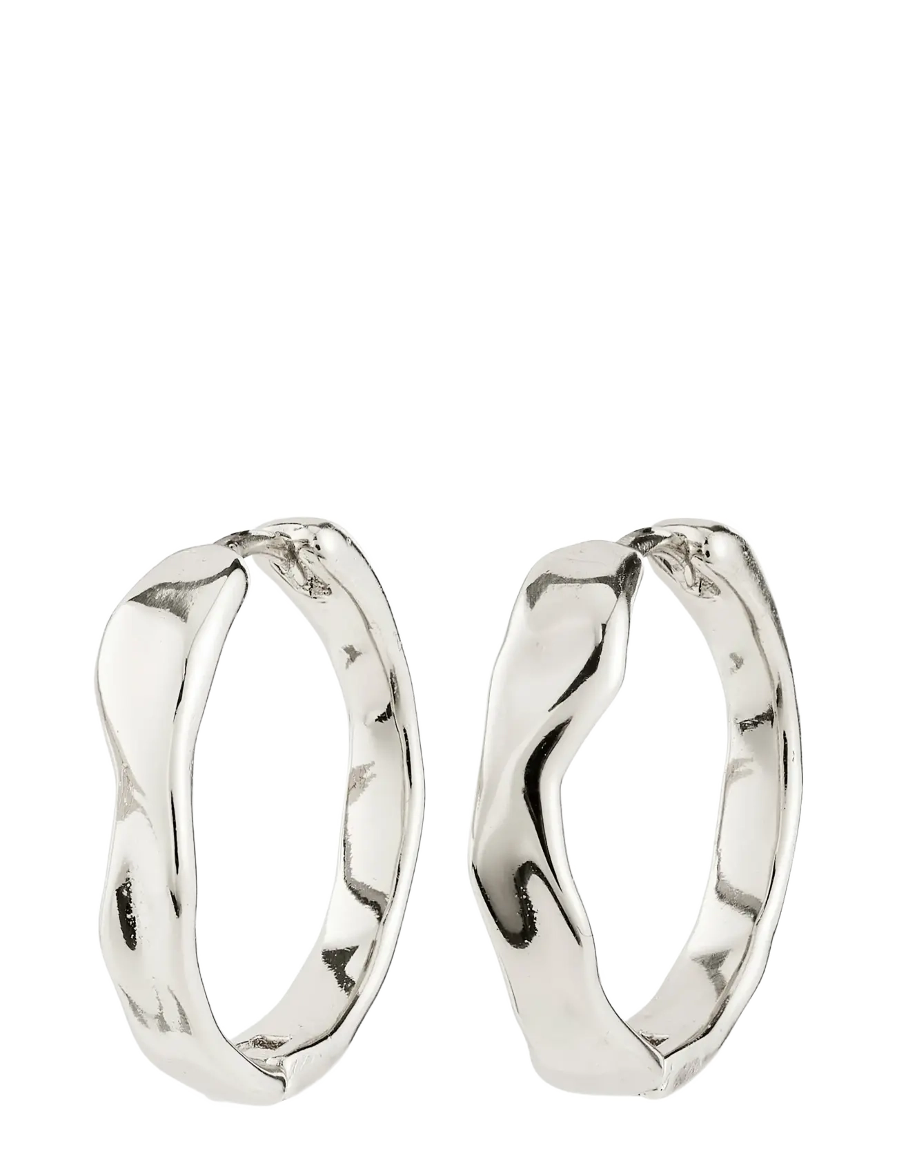 Pilgrim - EMBER hoop earrings silver-plated - hoops kõrvarõngad - silver plated - 1