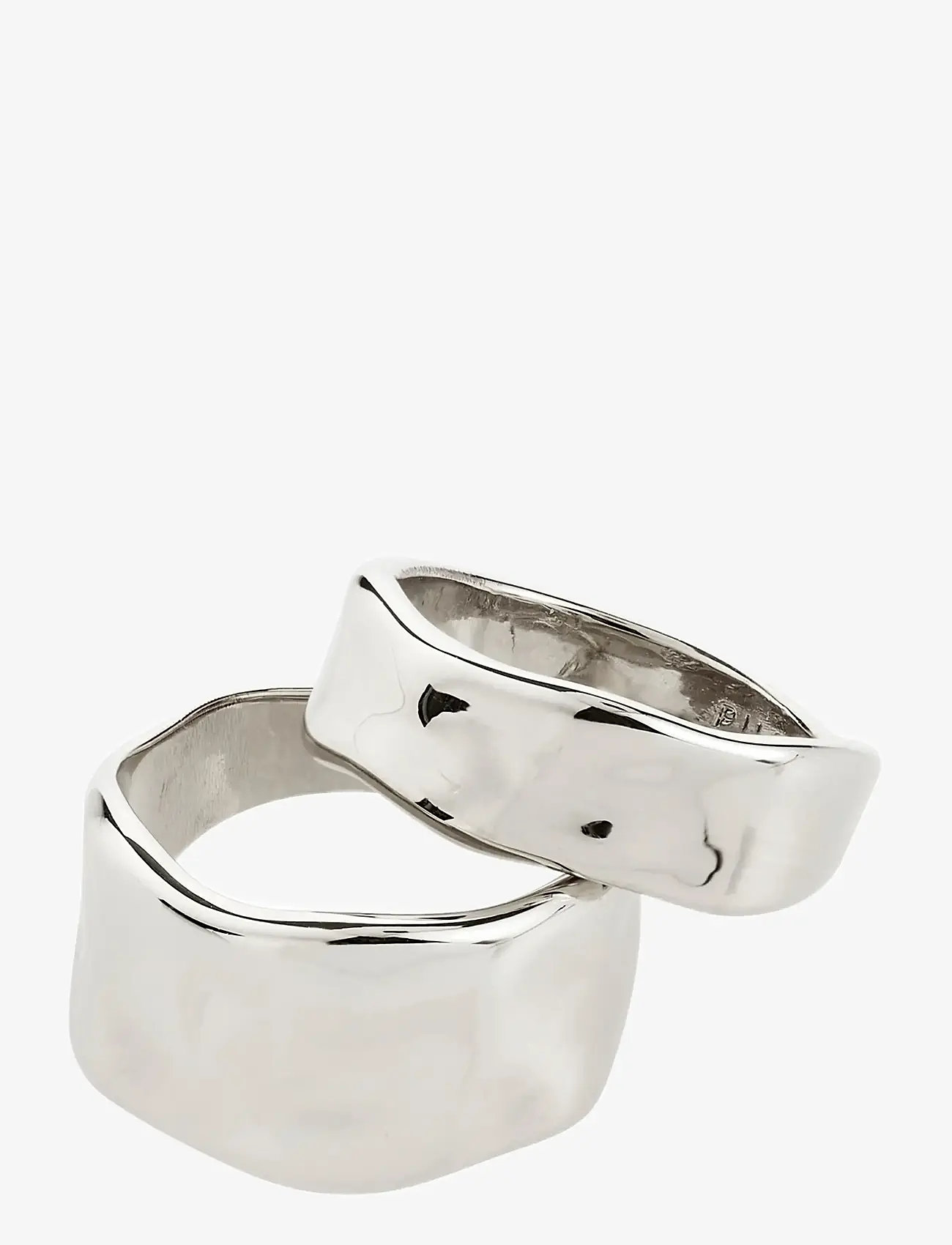 Pilgrim - EMBER rings 2-in-1 set, silver-plated - konfirmation - silver plated - 1