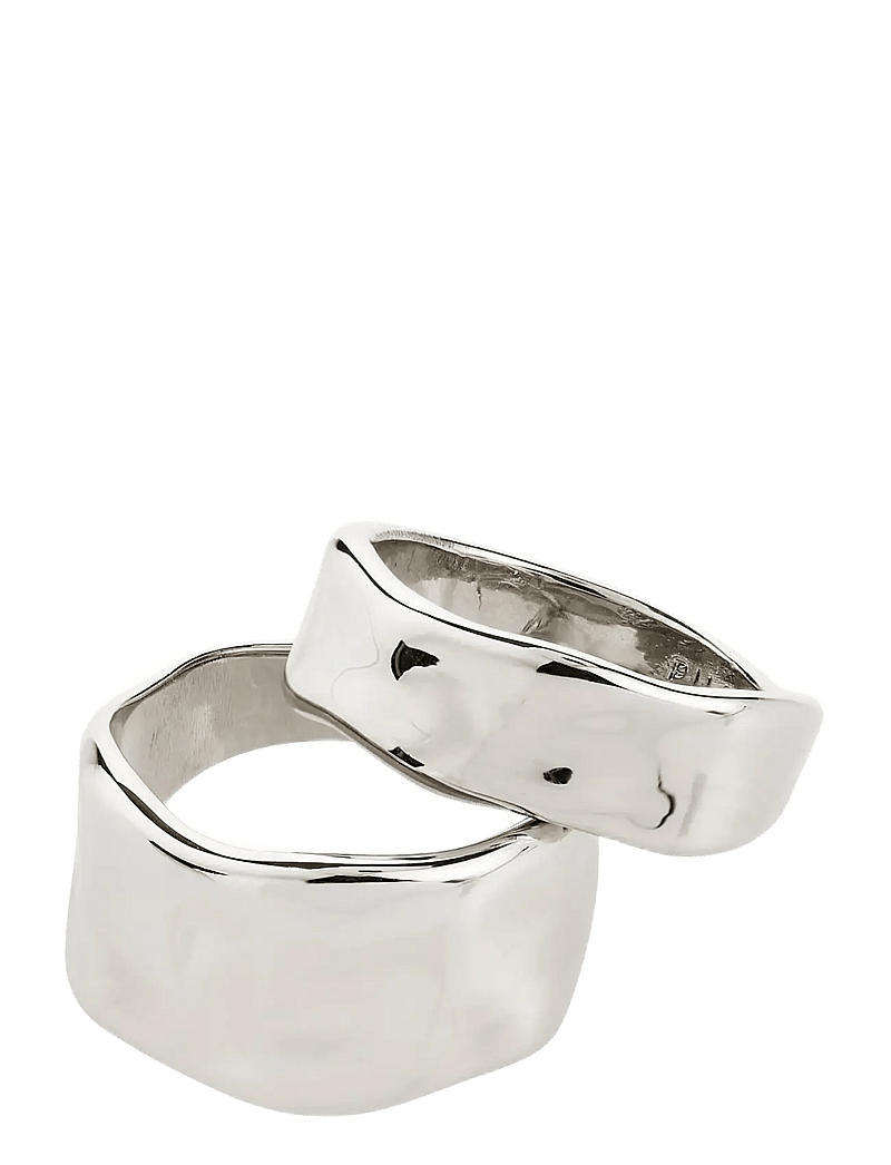 Pilgrim - EMBER rings 2-in-1 set, silver-plated - konfirmation - silver plated - 1