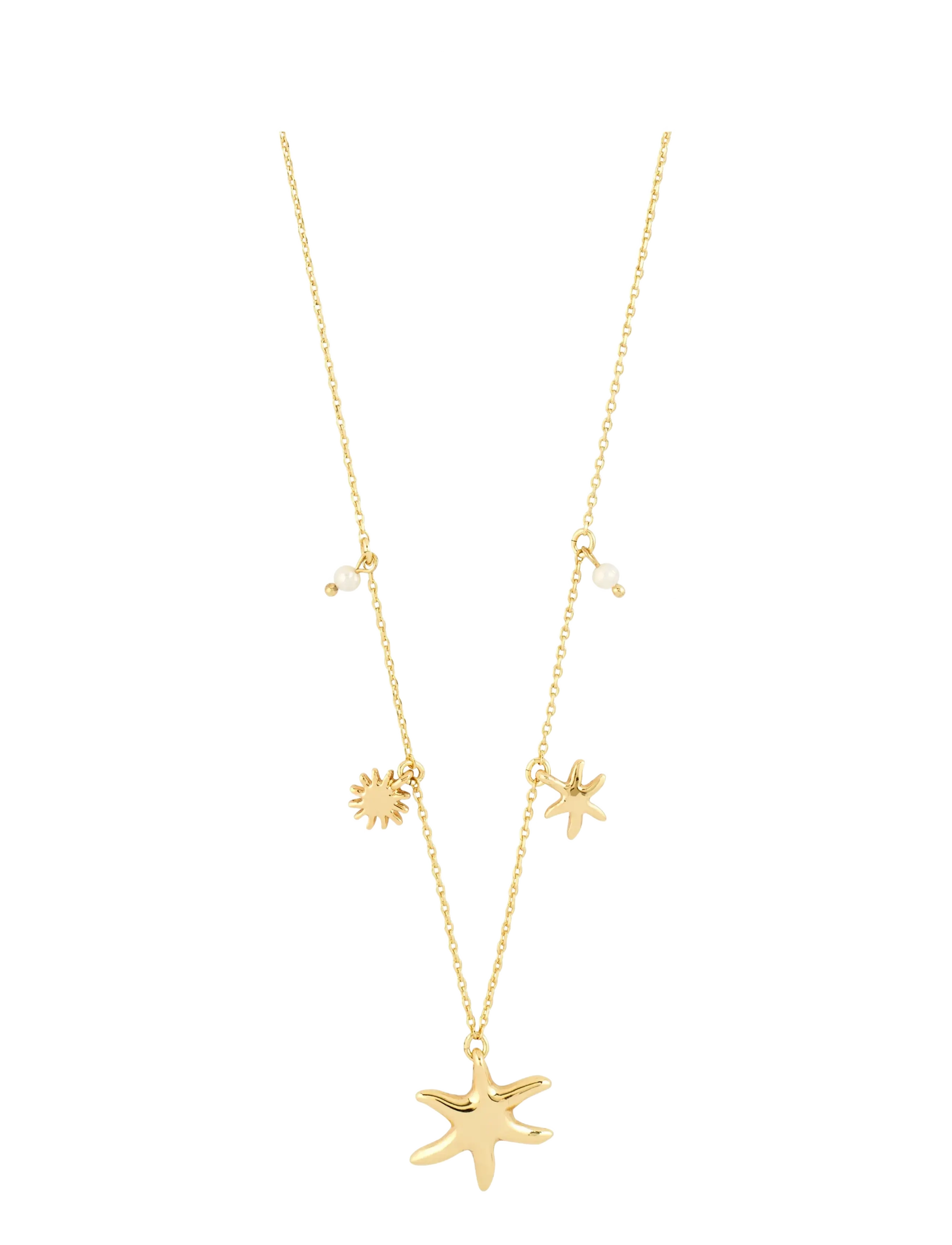 PILGRIM Prism Kette Gold-Plated Gold - One Size - Damen