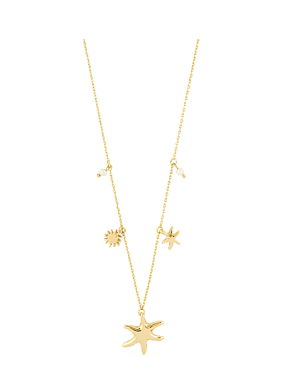 Pilgrim PRISM necklace gold-plated - Pärlhalsband - GOLD PLATED / gold
