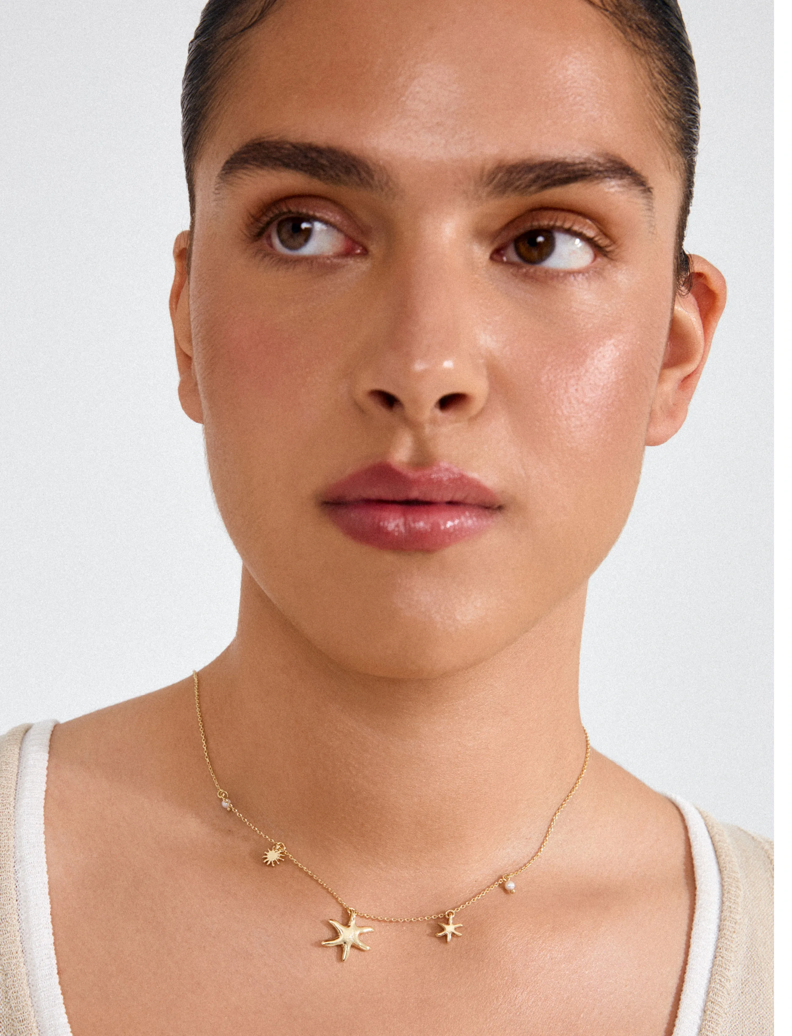 Pilgrim Prism Necklace Gold-Plated, One Size, Necklaces, Gold - Dainty Frauen