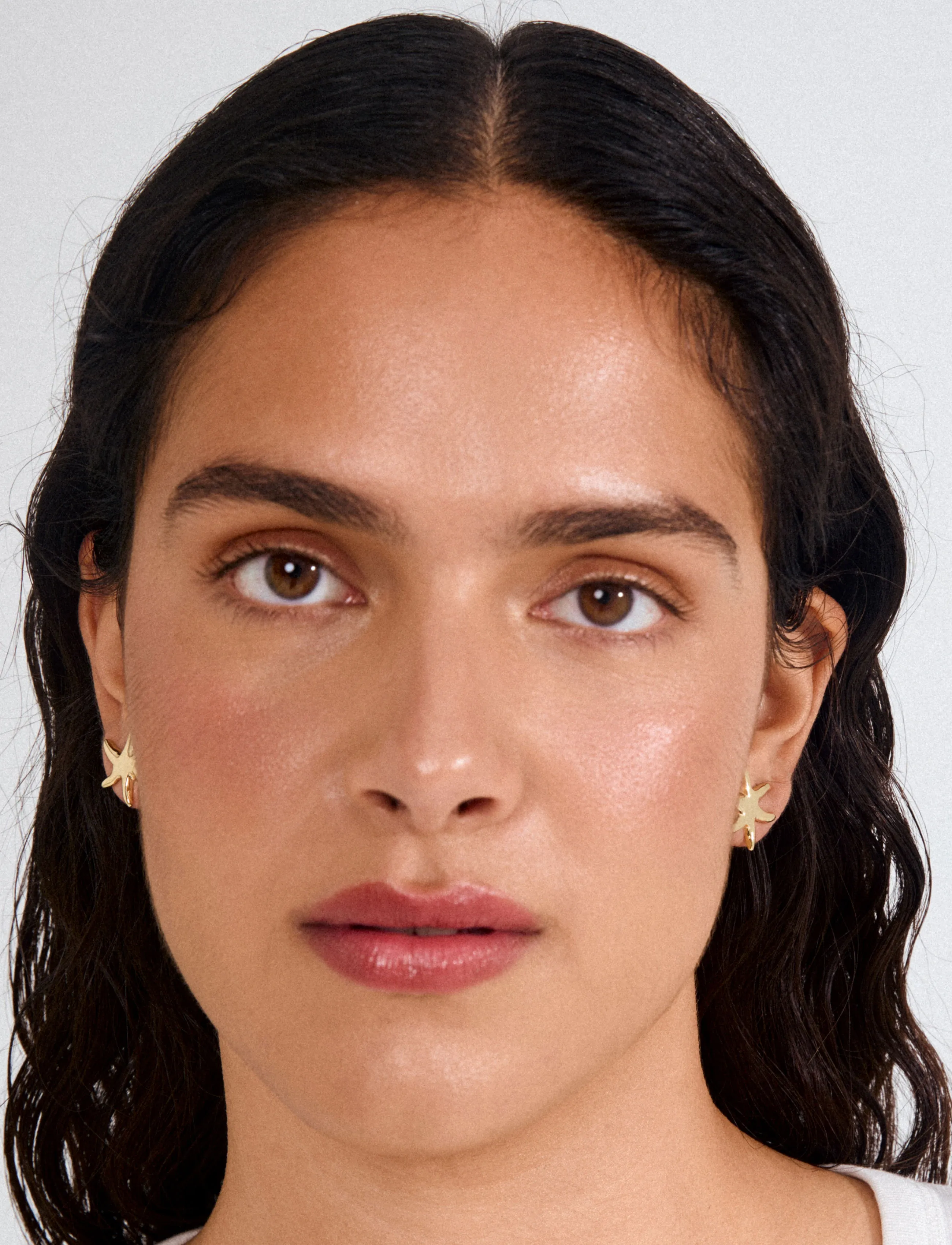 Pilgrim Prism Earrings Gold-Plated, Kvinder, Søstjerne Ørestikker, Guld, Str: ONE SIZE