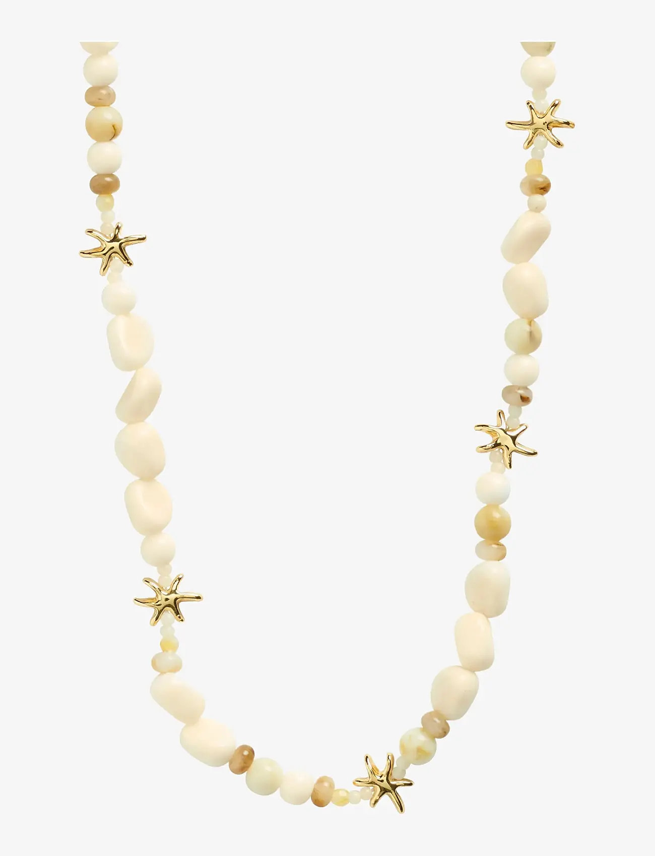 Pilgrim - PRISM necklace white/gold-plated - statement necklaces - gold plated - 1