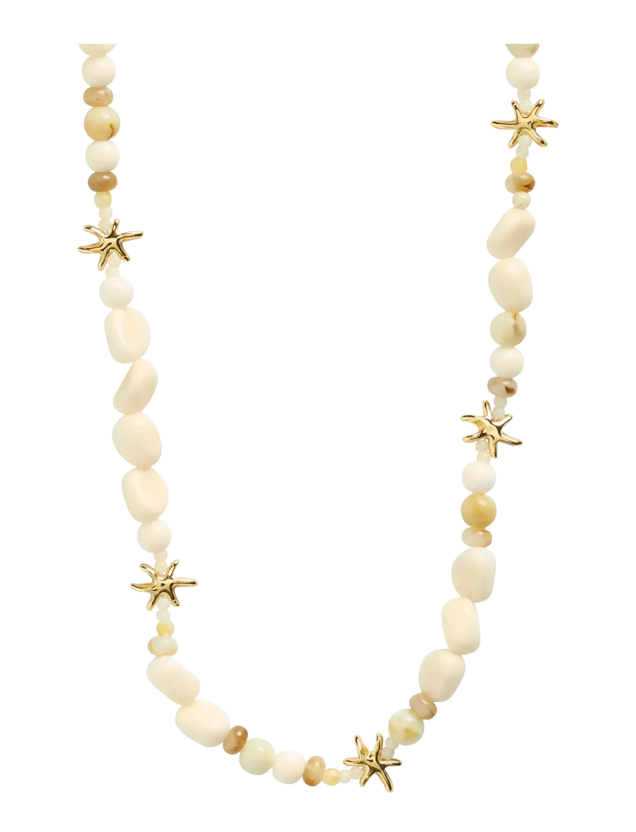 Pilgrim PRISM necklace white/gold-plated - Pilgrim - GOLD PLATED / gold