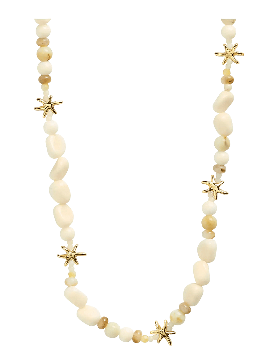 Pilgrim - PRISM necklace white/gold-plated - statementhalsband - gold plated - 1