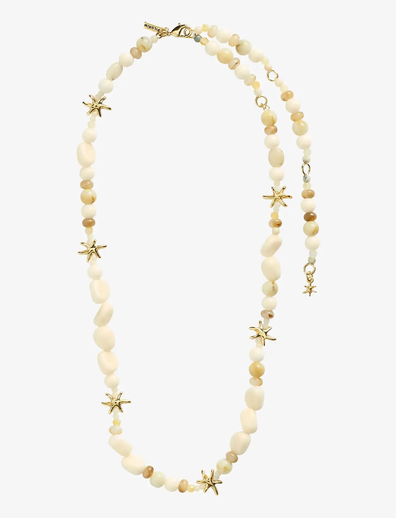 Pilgrim - PRISM necklace white/gold-plated - statement necklaces - gold plated - 2
